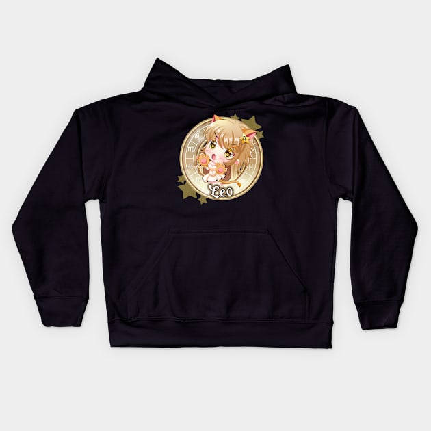 Chibi Leo Kids Hoodie by My Tribe Apparel